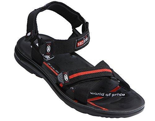 VKC Men s Black Nylon Sandals 3 VP 2525 BK G08 8 UK JOYONE