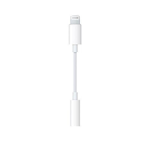 Apple MMX62ZM/A Lightning to 3.5mm Headphone Jack Adapter (White)