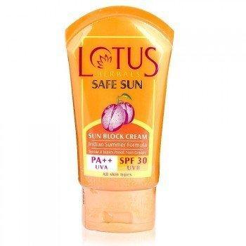 Lotus Herbals Safe Sun Block Cream SPF 30, 50g
