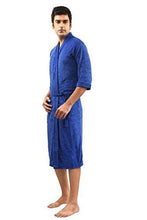 FeelBlue Cotton Bathrobe For Gents (Royal Blue-Full) - NEIGHBOUR JOY