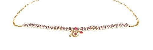 Handicraft Kottage Gold Plated Ruby Beautiful Belly Chain (Kamarband) for Women,Girls (HK-KB-03) - NEIGHBOUR JOY