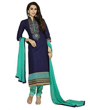 Jashvi Creation Women's Cotton Unstitched Dress Material(JC_DM_nevyblue) - NEIGHBOUR JOY