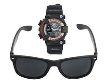 BLUE DIAMOND combo offer digital plus analogue watch and wayfarer black for mens and boys - NEIGHBOUR JOY