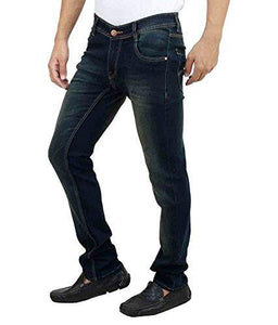 Ben Martin Men's Regular Fit Jeans (BMW-JJ3-GREEN-P6-36_Dark Blue_36) - NEIGHBOUR JOY