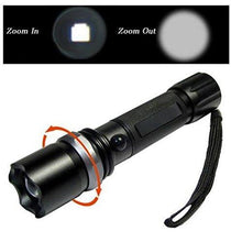 Cree Zoom LED Light Torch 18650 Rechargeable Aluminum Alloy Torch 3 Modes 500LM Ultra Bright Flashlight Long Distance Visible Upto 500 Meter Waterproof Design - NEIGHBOUR JOY
