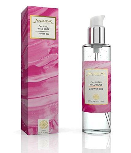 Ananda Calming Shower Gel, Wild Rose, 200ml