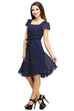 Swagg India girls Georgette Dress (Swagg BPDST-L_BlueMedium)