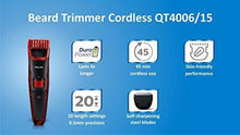 Philips Beard Trimmer Cordless for Men QT4006/15