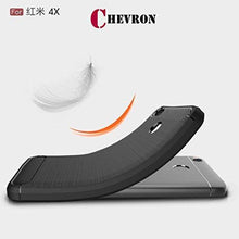 Chevron Xiaomi Redmi 4 [May 2017 Launch] Back Cover Case, Heavy Duty Shock Proof TPU Case for Mi Redmi 4 Mobile Premium Protection, Metallic Black by Chevron - NEIGHBOUR JOY