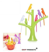 GKP Products ® Set Of 1 - 6 Pcs Plastic Fruit Fork Set