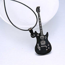 Bold N Elegant Cool Black Guitar Pendant Musical Note Pendant Necklace Jewelry For Men & Women - NEIGHBOUR JOY