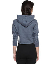 Campus Sutra Women's Cotton Hoodie ( AW15_HCR_W_PLN_DN_M _ Blue _ M ) - NEIGHBOUR JOY