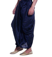 Royal Men's Navy Silk Blend Dhoti
