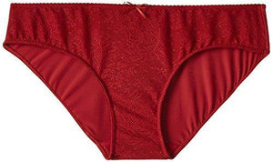 Amante Women's Lace Bikini Panty (PAN24301BRICK REDS_Brick Red_Small) - NEIGHBOUR JOY