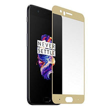 BlueArmor Edge to Edge One Plus 5 Tempered Glass [For August 2017 New Release Oneplus 5 Soft Gold Limited Edition Mobile Phone] Screen Guard Protector for OnePlus 5 Tempered Glass - Gold - NEIGHBOUR JOY