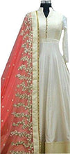 Rangrasiya Women'S Silk Salwar Suit Set (Whitemoti_Pink_Free Size) - NEIGHBOUR JOY