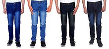London Looks Men Slim Fit Multi Color Jeans (Combo Of 4) (Light Blue_32) - NEIGHBOUR JOY