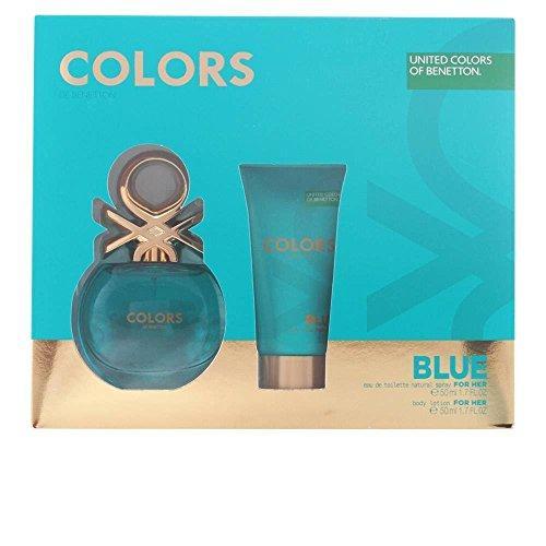 Benetton Colors Blue Set contains Eau De Cologne and Body Lotion, 100 ml