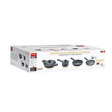 Prestige Omega Granite Aluminium Kitchen Set, 4-Pieces, Black