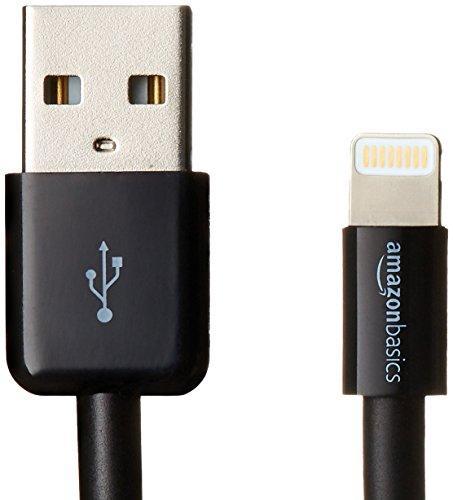 AmazonBasics Apple Certified Lightning to USB Cable - 3 Feet (0.9 Meters) - Black