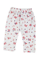kuchipoo Unisex Regular Fit Cotton Pyjama Bottom (KUC-PAJ-103-3 months-6 months_White) - NEIGHBOUR JOY