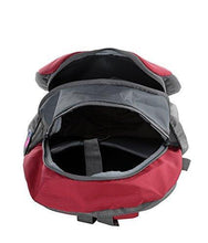 Dussledorf Polyester School Backpack with Laptop Compartment and 2 Bottle Pocket 17 Liters -Grey, Red - NEIGHBOUR JOY