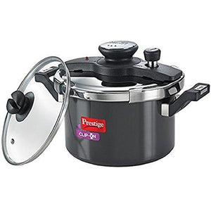 Prestige Clip On Aluminium Pressure Cooker with Glass Lid 5