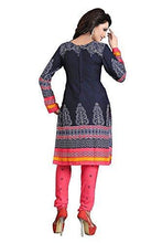 Dress Material for women latest party wear design today offers buy online for low price sale Navy Blue color and Cotton Fabric Unstitched salwar suit - NEIGHBOUR JOY