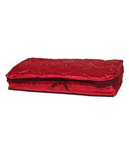 Kuber IndustriesTM Jewellery Kit / Make Up Kit/ Wedding Collection Gift In Satin (Maroon) - NEIGHBOUR JOY