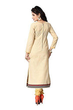 Vaamsi Women's Cotton Unstitched Dress Material (Cocp7 _Beige _Free Size) - NEIGHBOUR JOY