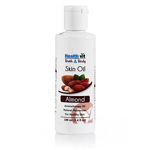 Healthvit Bath and Body Moisturizer Almond Skin Oil, 100ml