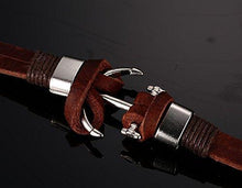 Hot And Bold Stylish Anchor Charm Genuine Leather Wrap Multilayer Bracelet For Men / Boys - NEIGHBOUR JOY