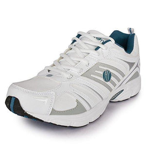 Action Shoes Men's White-Green Running Shoes - 9 UK/India (43 EU)(2009-WHITE-GREEN) - NEIGHBOUR JOY