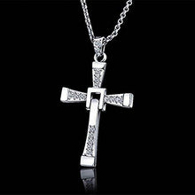 Fast And Furious Vin Diesel Inspired Cross Shaped Silver 18K White Gold Plated Austrian Crystal Elegant Trendy Style Beautiful Pendant For Men by Caratcube (CTC - 0078) - NEIGHBOUR JOY