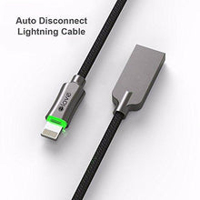 Elove 4Ft(1.2Mtr) Zinc Alloy Nylon Braided Cord [Apple MFI Certified] Lightning to USB Cable With LED Auto Disconnect Technology for Apple iPhone 6,6Plus,7,7Plus,5C,5S,SE,iPad And Other iOS Devices