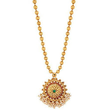 Reeva Red And Green Gold Plated Necklace Set For Women - NEIGHBOUR JOY
