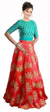 Market Magic World Woman's Banglori Silk Semi-stiched Lehenga Choli (MMW-04092_Free Size_Firozi) - NEIGHBOUR JOY