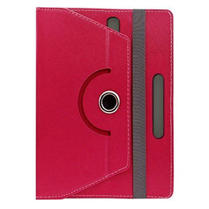 Acm Rotating 360° Leather Flip Case For Lenovo Tab 3 7 Essential Tablet Cover Stand Dark Pink - NEIGHBOUR JOY