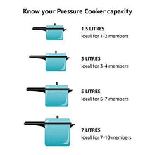 Prestige Popular Hard Anodized Aluminium Pressure Cooker, 1.5 Litres, White (10038)