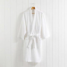 Linenwalas Super Comfort Unisex Waffle Bathrobe - (White) (Adult/Medium) - NEIGHBOUR JOY