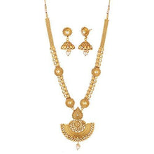 Apara South India Long Haram Mala with American Diamond and Pearl for Women - NEIGHBOUR JOY