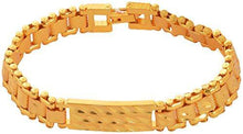 Handicraft Kottage Brass Rudraksha Gold Plated Chain Bracelet For Men - NEIGHBOUR JOY