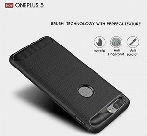 CEDO Rugged Armor TPU Military grade Shock Proof Back Cover Case for OnePlus 5 / One Plus 5(Black) - NEIGHBOUR JOY