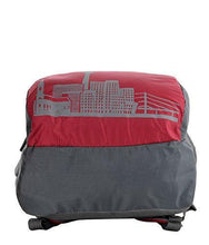 Dussledorf Polyester School Backpack with Laptop Compartment and 2 Bottle Pocket 17 Liters -Grey, Red - NEIGHBOUR JOY