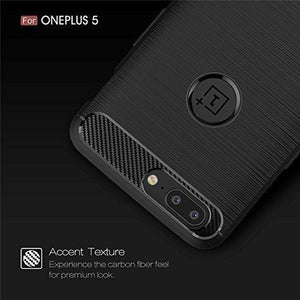 CEDO Rugged Armor TPU Military grade Shock Proof Back Cover Case for OnePlus 5 / One Plus 5(Black) - NEIGHBOUR JOY