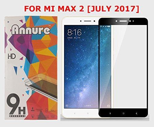 Annure Compatible with Xiaomi Mi Max 2 Tempered Glass Screen Protector(Black) - NEIGHBOUR JOY