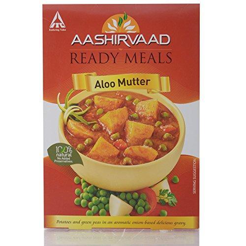 Aashirvaad Ready Meals - Aloo Mutter, 285g Carton - NEIGHBOUR JOY