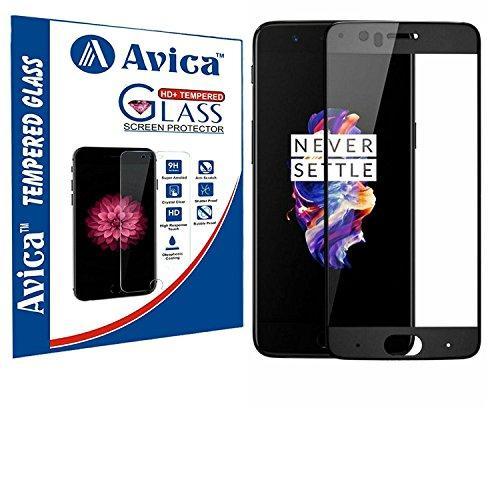 AVICA™ Full Edge To Edge BLACK 3D Curved Tempered Glass Screen Protector For OnePlus 5 / One plus 5 / One Plus Five - NEIGHBOUR JOY