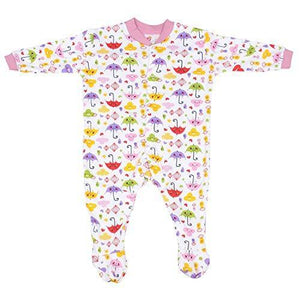 Baby Grow Minni Berry Long Sleeve Cotton Sleep Suit Romper Set of 3 For Girls (3-6M) - NEIGHBOUR JOY