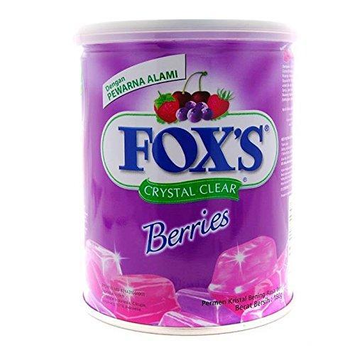 Nestle Fox's Crystal Clear Mix Berries Flavored Candy Tin (Imported), 180g - NEIGHBOUR JOY